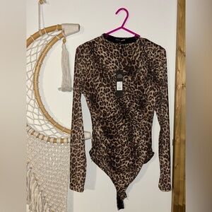 Fashion Nova Leopard Print Bodysuit